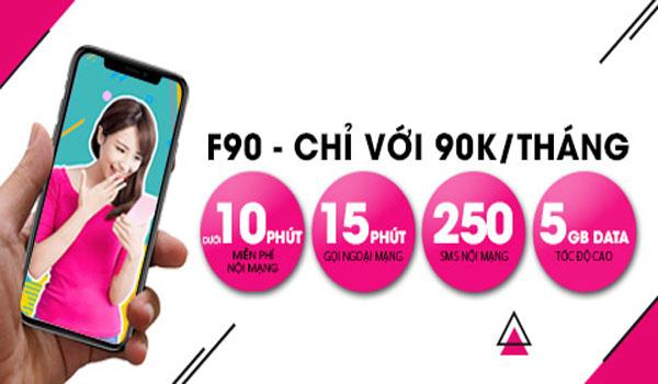 Hướng dẫn đăng ký gói F90 Viettel