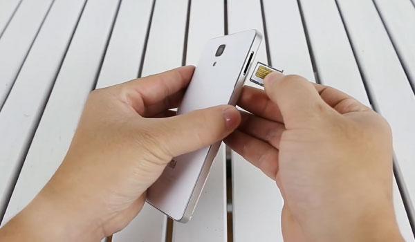 Hướng dẫn lắp Sim Xiaomi Mi4