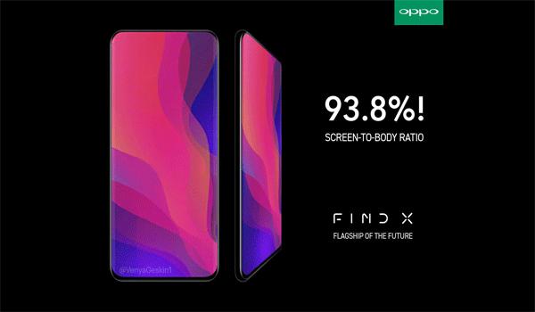 OPPO Find X sẽ sở hữu tỷ lệ màn hình lên tới 93.8%