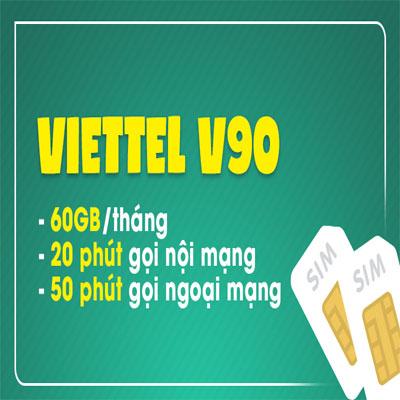 Sim Viettel V90 Gọi Miễn Phí Nội Mạng