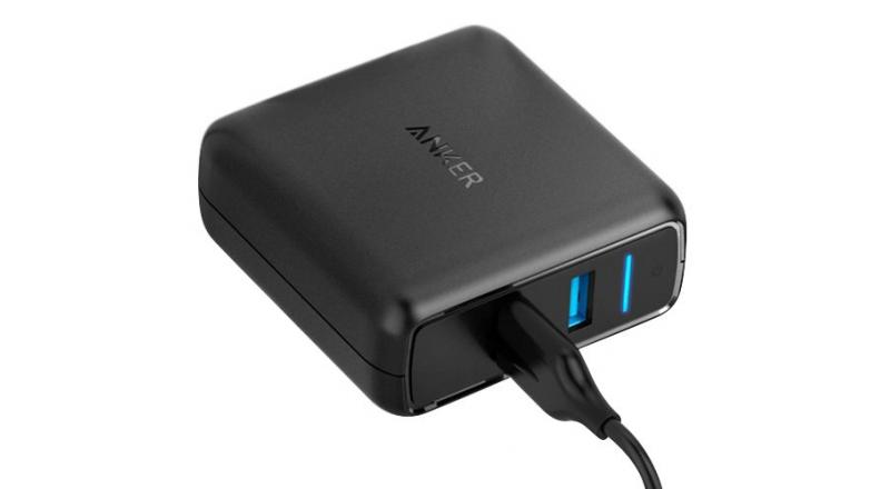 Sạc Anker 2 cổng 39w Quick Charge 3.0