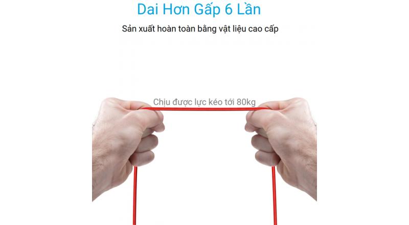 Cáp Anker PowerLine+ USB 3.0 ra USB-C - 1.8m - A8169