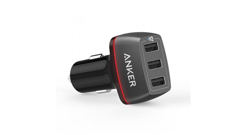 Sạc ô tô Anker 3 cổng, 36w - [PowerDrive+ 3, 36w] - A2231