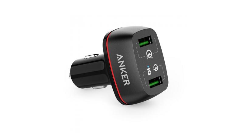 Sạc ô tô Anker 2 cổng, 42w, Quick Charge 3.0 - [PowerDrive+ 2, 42w, QC 3.0] - A2224