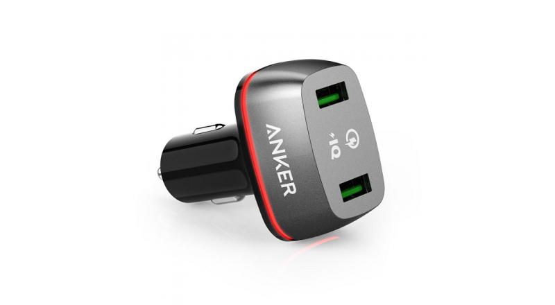 Sạc ô tô Anker 2 cổng, 36w, Quick Charge 2.0 - [PowerDrive+ 2, 36w, QC 2.0] - A2221