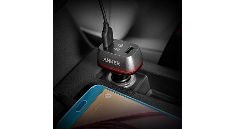 Sạc ô tô Anker 2 cổng, 36w, Quick Charge 2.0 - [PowerDrive+ 2, 36w, QC 2.0] - A2221