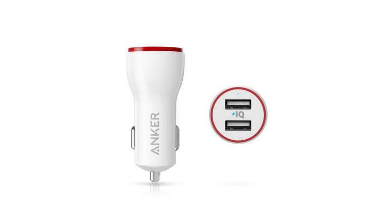 Sạc ô tô Anker 2 cổng, 24w - [PowerDrive 2, 24w] - A2310