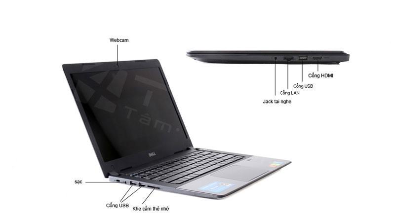 Dell V5480 I3-4005U/ RAM 4GB/ HDD 500GB/ HD Graphics 4400/ 14 INCH HD