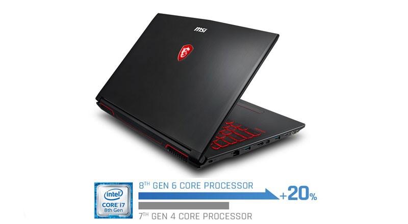 MSI GV62 7RD I7-7700HQ/ RAM 16GB/ HDD 1TB+SSD 128GB/ GTX 1050/ 15.6 INCH FHD