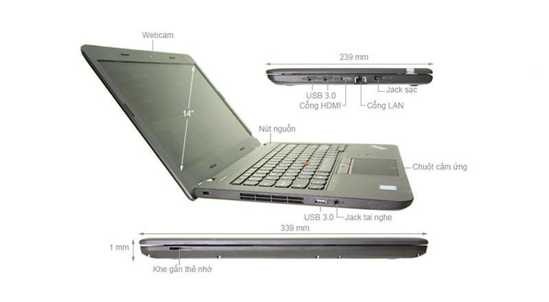 Lenovo Thinkpad E460 i5-6200U/ RAM 4GB/ HDD 500GB/ HD Graphics 520/ 14 INH HD